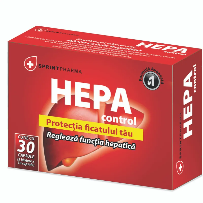 Hepacontrol, 30 caps. SPRINT PHARMA — preț și oferte