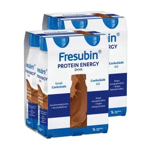 Set de 2x Fresubin Protein Energy Drink, lichid cu aromă de ciocolată, 4 x 200 ml