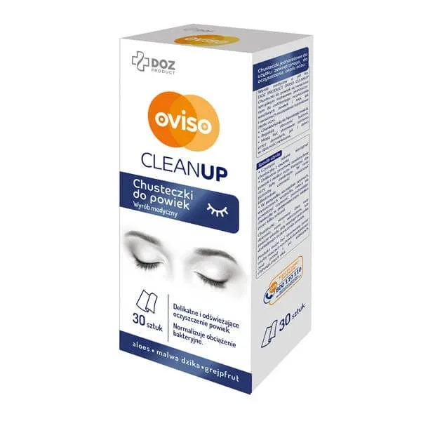 Oviso CleanUp, șervețele pentru pleoape, 30 buc. — preț și oferte