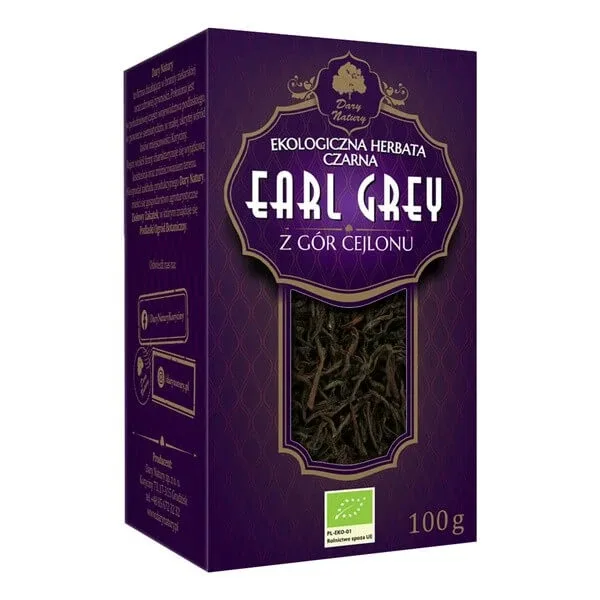 Dary Natury, ceai negru organic, earl gray, 100 g — preț și oferte