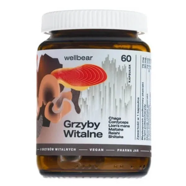 Wellbear Vital Mushrooms, capsule, 60 buc. — preț și oferte