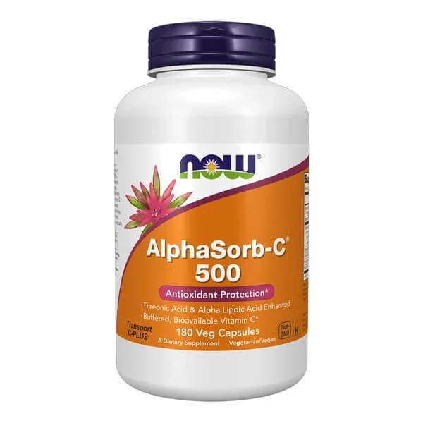 Now Foods AlphaSorb-C 500 mg, capsule, 180 buc. — preț și oferte