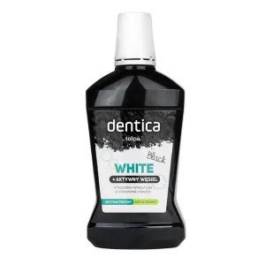 Dentica by Tolpa Black White, Apă de gură de albire cu cărbune activ, 500 ml