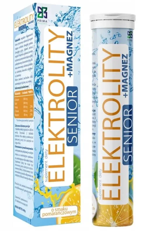 Elektrolity Senior + Magneziu, 20 comprimate efervescente — preț și oferte