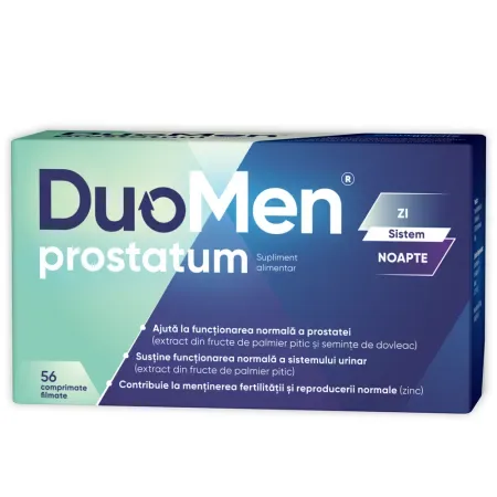 DuoMen Prostatum, Zdrovit | 56 comprimate filmate (28 Zi + 28 Noapte) NP PHARMA — preț și oferte