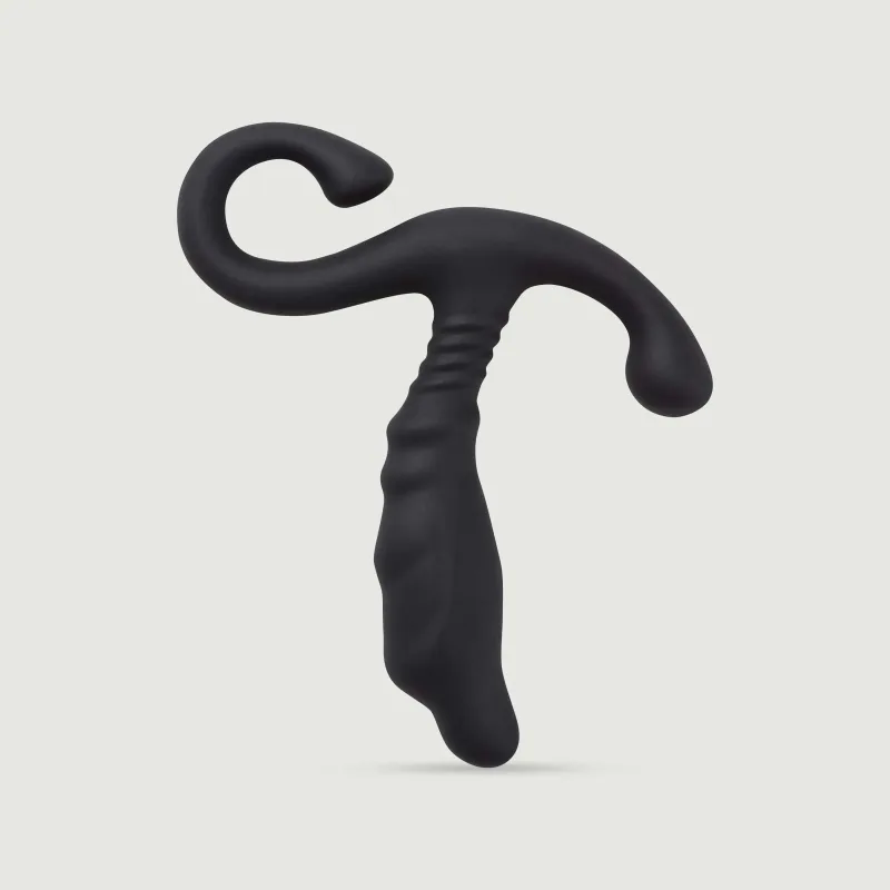 Stimulator de prostată din silicon E5 - negru — preț și oferte