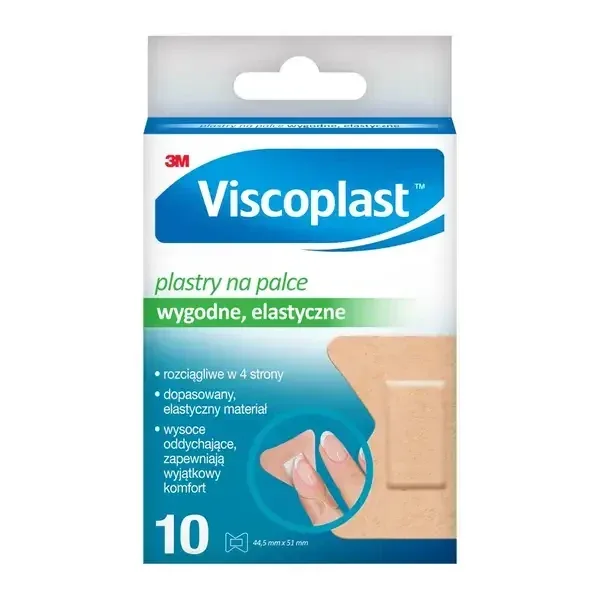 Plasturi pentru degete Viscoplast, 44,5 mm x 51 mm, 10 buc. — preț și oferte