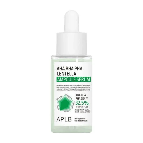 APLB AHA BHA PHA Centella Ampoule, ser facial, 40 ml — preț și oferte