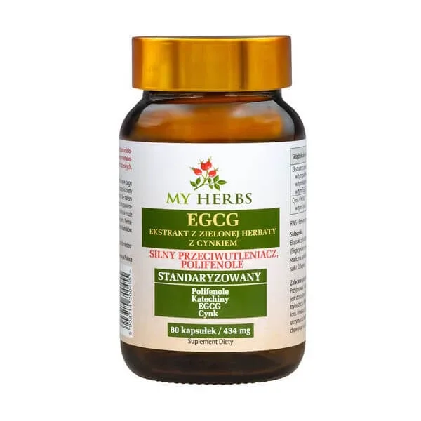 My Herbs EGCG Extract de ceai verde cu zinc, capsule, 80 buc. — preț și oferte