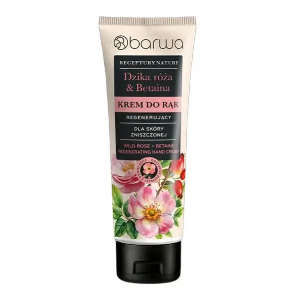 Barwa Receptury Nature, cremă regenerantă pentru mâini, Wild Rose &amp; Betaine, 100 ml — preț și oferte