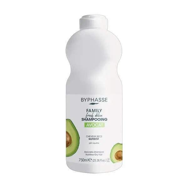 Byphasse Family Fresh Delice, șampon pentru păr uscat, avocado, 750 ml — preț și oferte