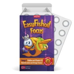 Easy FishOil Focus pentru copii, Ropharma | 30 comprimate masticabile
