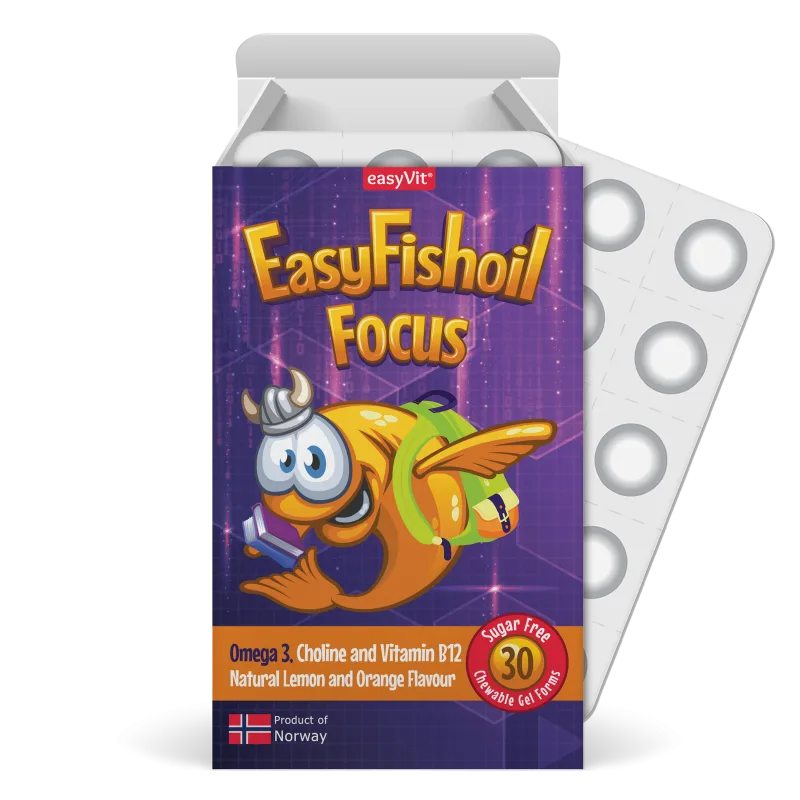 Easy FishOil Focus pentru copii, Ropharma | 30 comprimate masticabile — preț și oferte