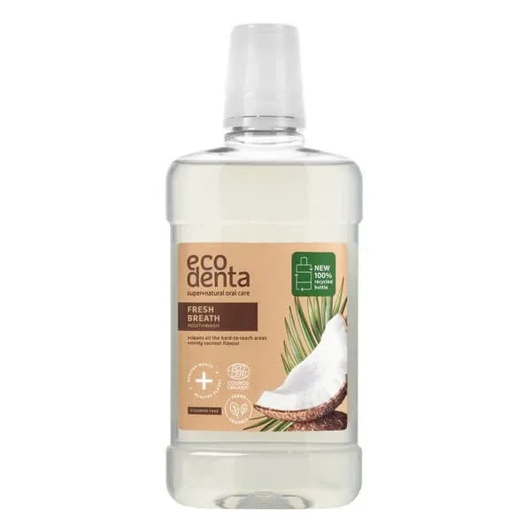 Ecodenta, apă de gură, mentă nucă de cocos, 500 ml — preț și oferte