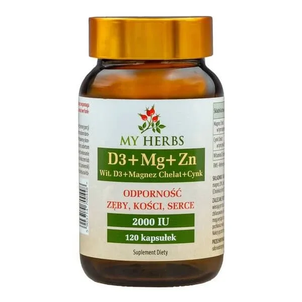 My Herbs D3 + Mg + Zn, capsule, 120 buc. — preț și oferte