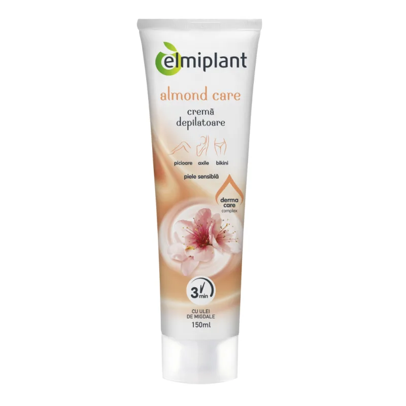 Crema depilatoare piele sensibila Almond Care, 150 ml, Elmiplant — preț și oferte