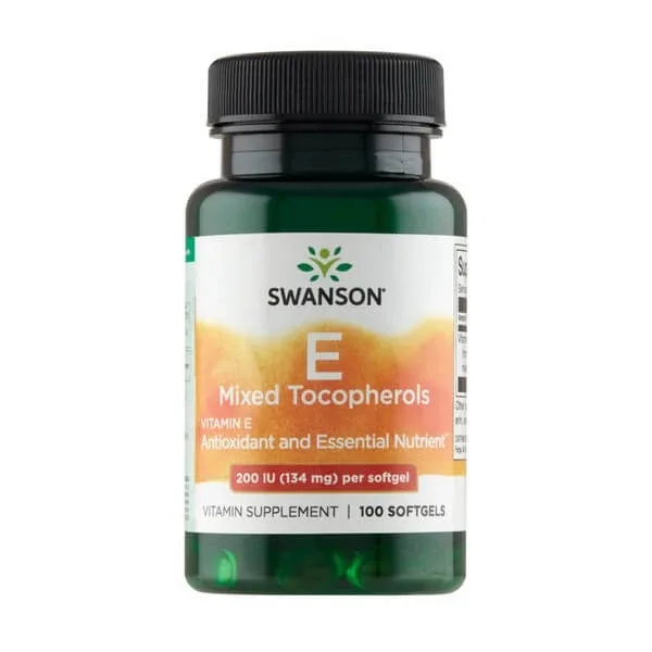 Swanson Vitamina E 200 UI tocoferol amestec, capsule, 100 buc. — preț și oferte