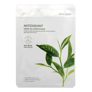 Beauugreen Green Tea Essence Mask, mască antioxidantă, 23 g