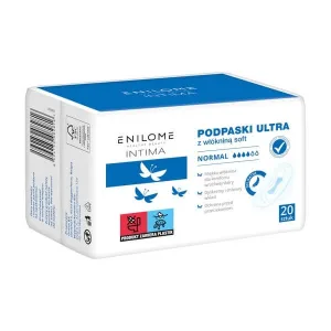 Enilome Healthy Beauty Intima, Șervețele sanitare ultra cu nețesut moale, normal, 20 buc.