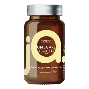 Levann "jA" Omega 3 + D3 + K2 + E, capsule, 30 buc.