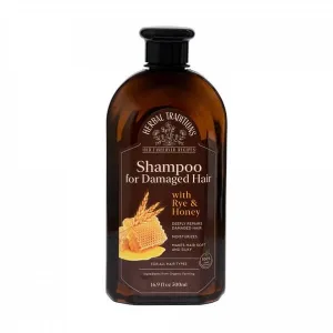 Herbal Traditions, cereale și miere, șampon pentru păr deteriorat, 500 ml