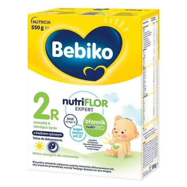 Bebiko 2R NutriFlor Expert, lapte de continuare pentru sugari peste 6 luni, pulbere, 550 g — preț și oferte
