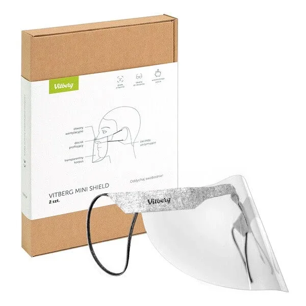 Vitberg Mini Shield, deschidere pentru gură și nas, mărimea M, 2 buc. — preț și oferte