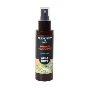 Arganove, deodorant mineral, grapefruit și busuioc, spray, 100 ml