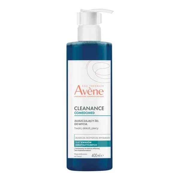 Avene Eau Thermale Cleanance Comedomed, gel exfoliant de curățare, 400 ml — preț și oferte