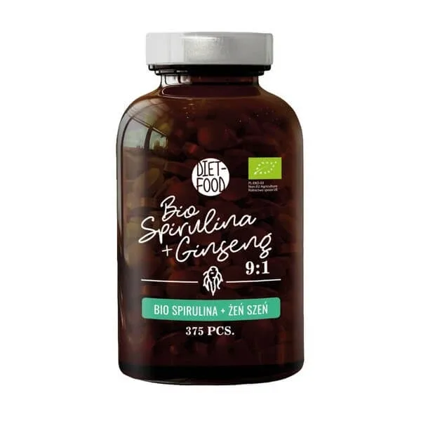 Diet-Food Bio Spirulina cu ginseng, comprimate, 375 buc. — preț și oferte
