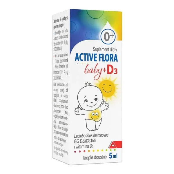 Active Flora Baby + D3, picături, 5 ml — preț și oferte