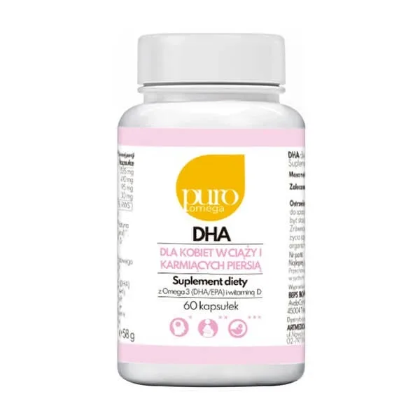 Puro Omega Omega-3 DHA pentru femeile însărcinate și care alăptează, capsule, 60 buc. — preț și oferte