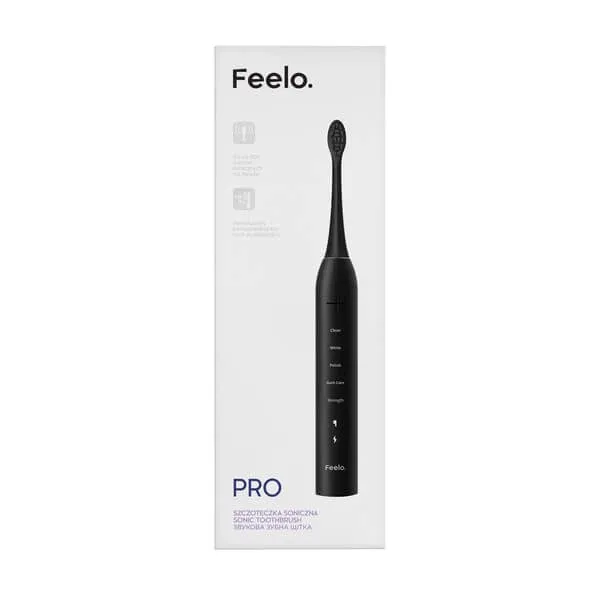 Feelo Pro, periuță de dinți sonică neagră cu husă, 1 buc. — preț și oferte