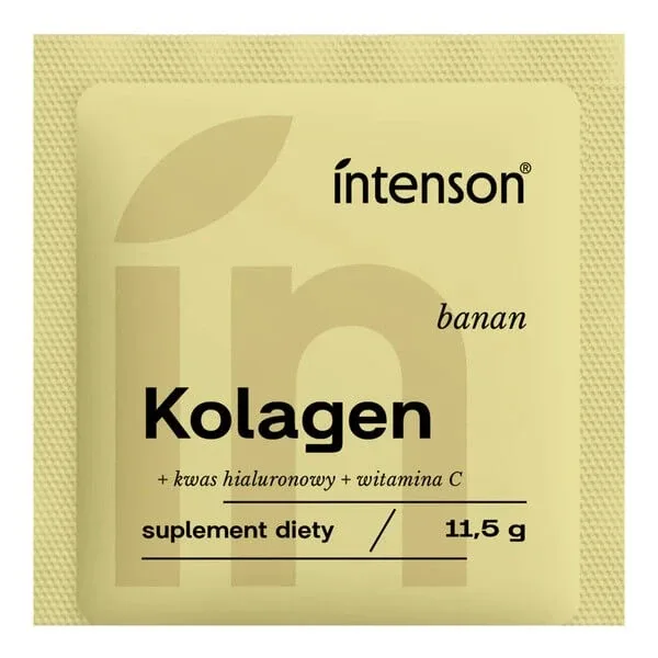 Intenson Colagen + acid hialuronic + vitamina C, pulbere, aromă de banane, 11.5 g — preț și oferte