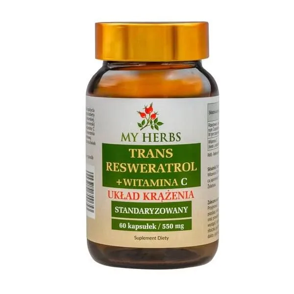 Bio Herbs Trans Resveratrol+Vitamina C, capsule, 60 buc. — preț și oferte