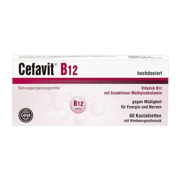 Cefavit B12, comprimate masticabile, 60 buc. — preț și oferte