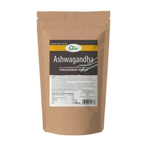 Flos Ashwagandha rădăcină pudră, pulbere, 100 g — preț și oferte