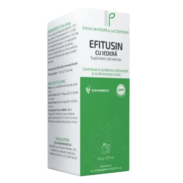 Efitusin sirop cu Iedera, Eurofarmaco | 120 ml — preț și oferte