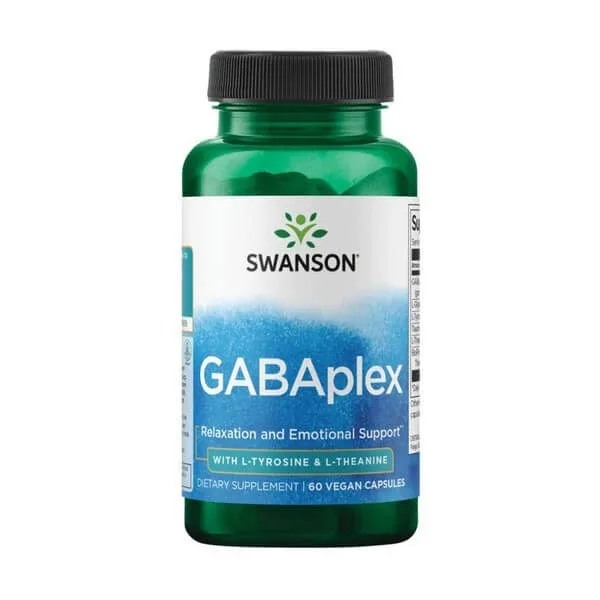 Swanson GABAplex cu L-Tyrosine &amp; L-Theanine, capsule, 60 buc. — preț și oferte