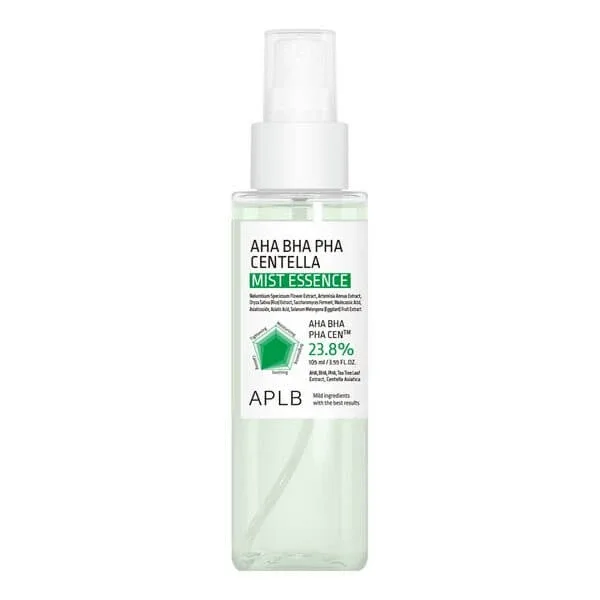 APLB AHA BHA PHA Centella Mist Essence, esență de ceață facială cu acizi și Centella Asiatica, 105 ml — preț și oferte