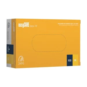 EasyCare Latex PF, mănuși de diagnostic fără pudră, latex, nesterile, mărimea M, 100 buc.