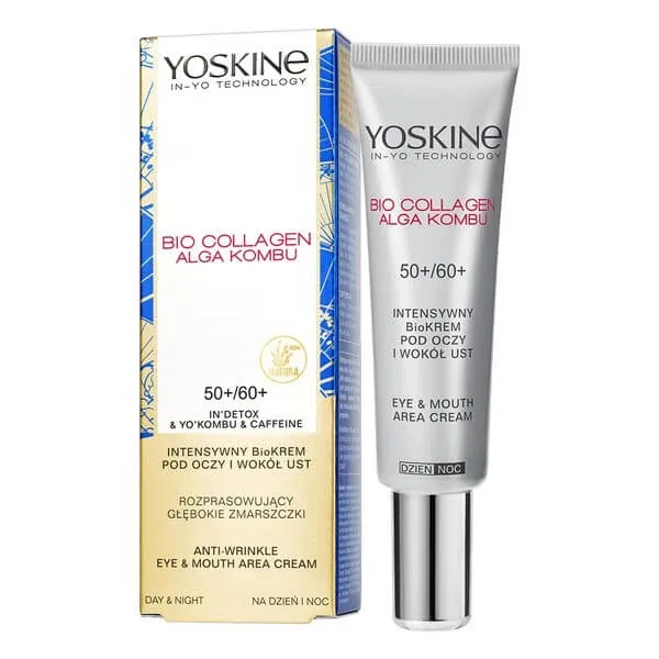 Yoskine Bio Collagen, Bio-Cremă pentru ochi și buze 50+/60+, 15 ml — preț și oferte