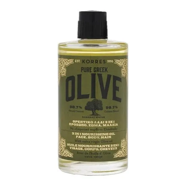 Korres Olive, ulei hidratant 3 în 1 pentru corp, față și păr, 100 ml — preț și oferte