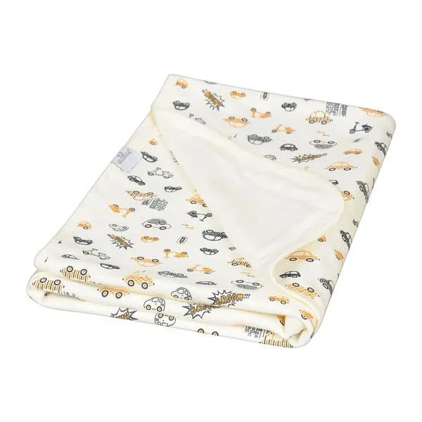 Babymatex Ines, pătură din bumbac cu două fețe, design: mașini, 75 cm x 100 cm, 1 buc. — preț și oferte