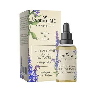 NaturalME Vintage Garden, ser multiactiv cu niacinamidă, salvie &amp; purgativ, 30 ml
