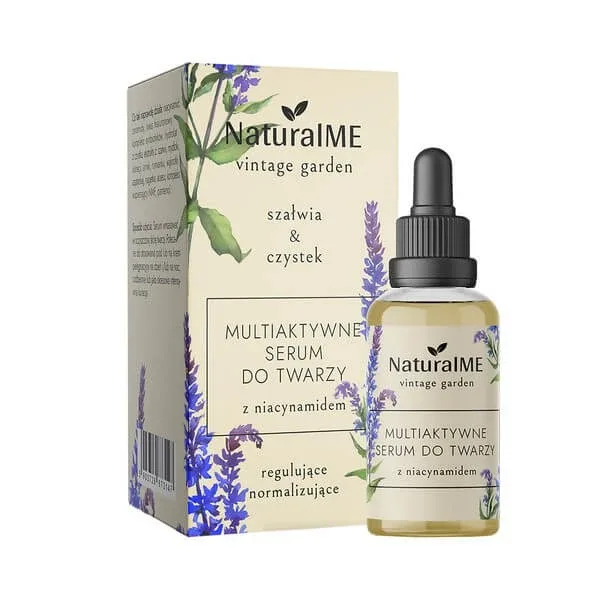 NaturalME Vintage Garden, ser multiactiv cu niacinamidă, salvie &amp; purgativ, 30 ml — preț și oferte