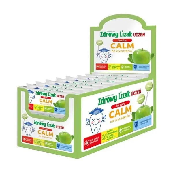 Acadea pupil Healthy Calm, fără zahăr, aromă de mere și mentă, display, 40 buc. — preț și oferte