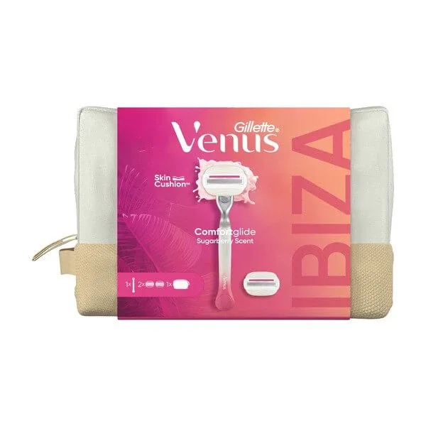 Set Gillette Venus, aparat de ras, Venus, 1 buc. + lamă de schimb, 1 buc. + geantă cosmetică — preț și oferte