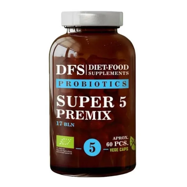 Dieta-alimente Suplimente Probiotic nr. 5 Bio Super 5 Premix, capsule, 60 buc. — preț și oferte