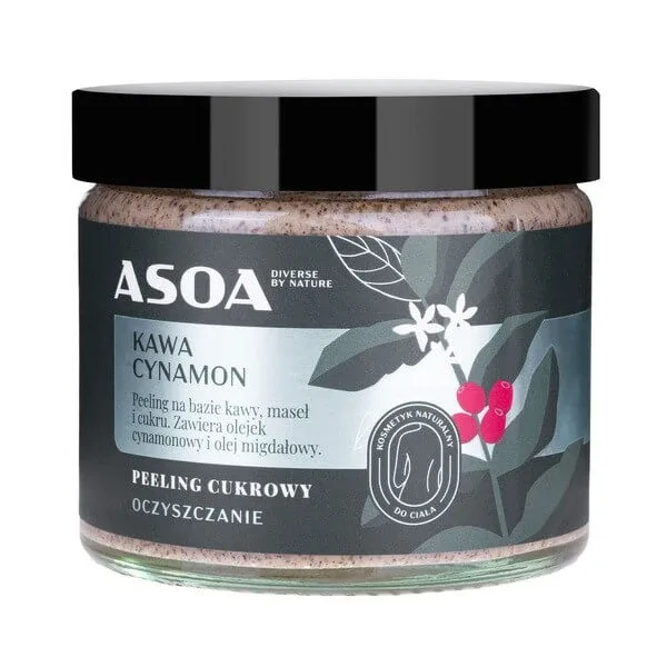 Asoa, Scrub cu zahăr și cafea, 250 ml — preț și oferte